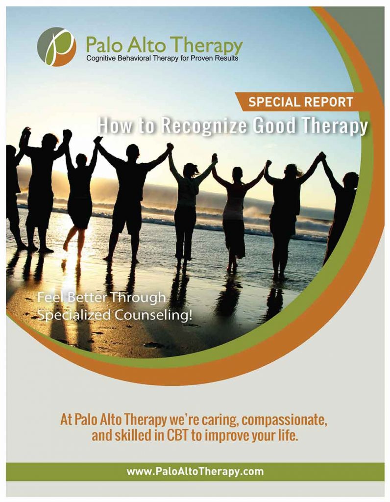 Special Report Good Therapy CBTCBT Anxiety Panic Depression Palo Alto Therapy San Jose Therapist