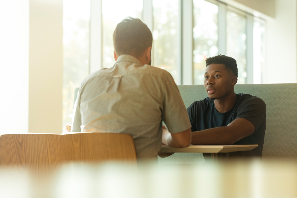 Couple having conversation after Betrayal