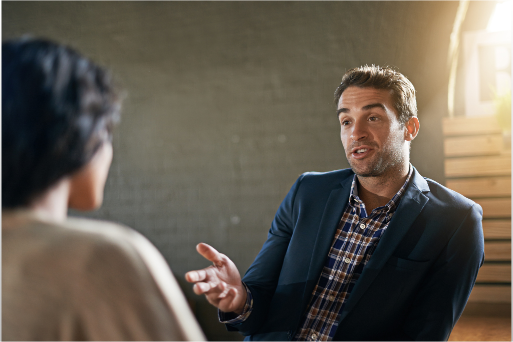 Therapist and client